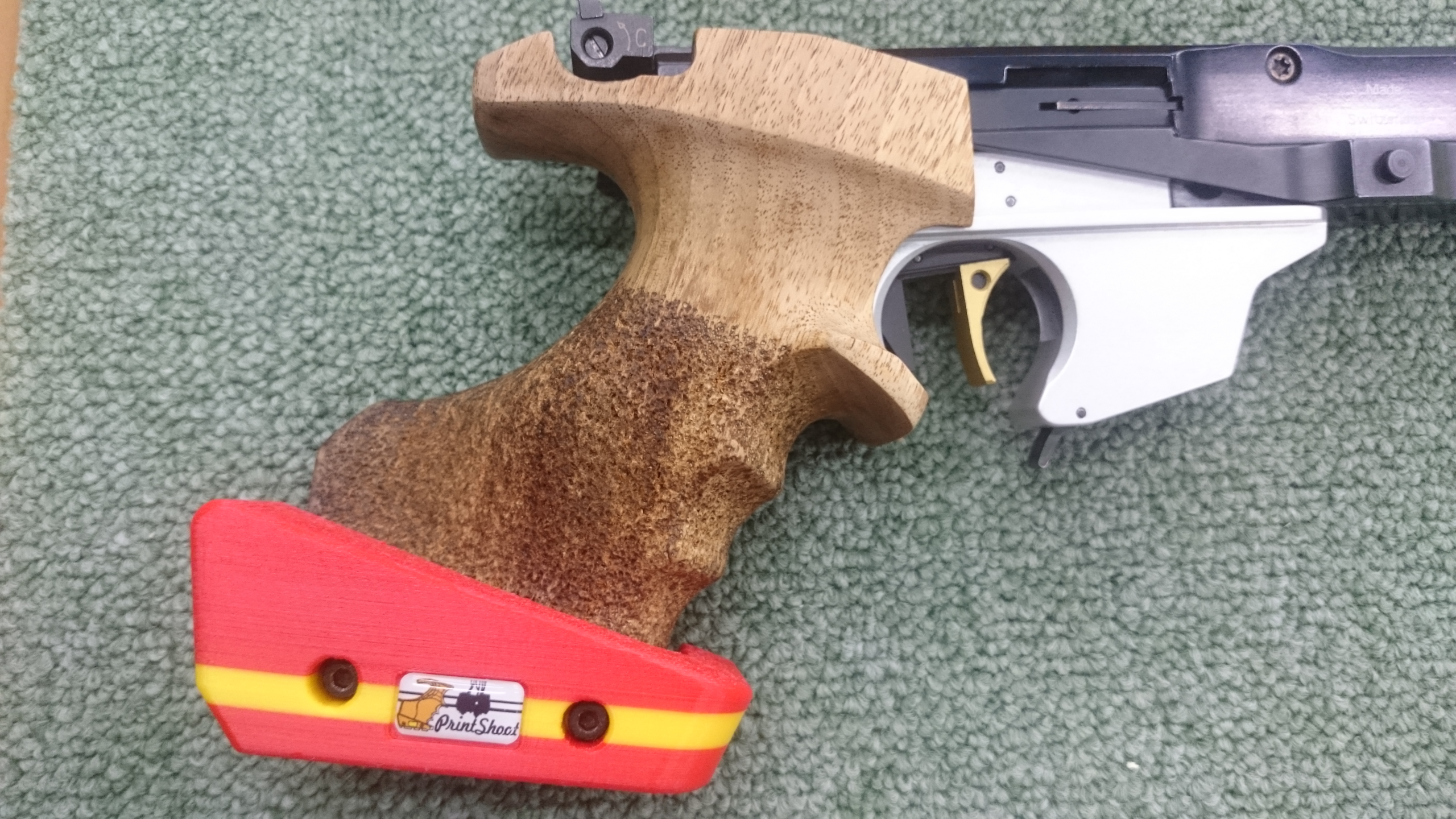 Base reguladora de empuñadura para pistola olímpica - Imagen 4